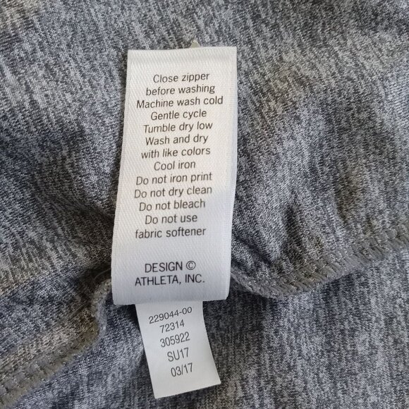 Athleta Womens Gray Full-Zip Hooded Jacket M Polyester & Nylon Blend Lightweight - Picture 7 of 16